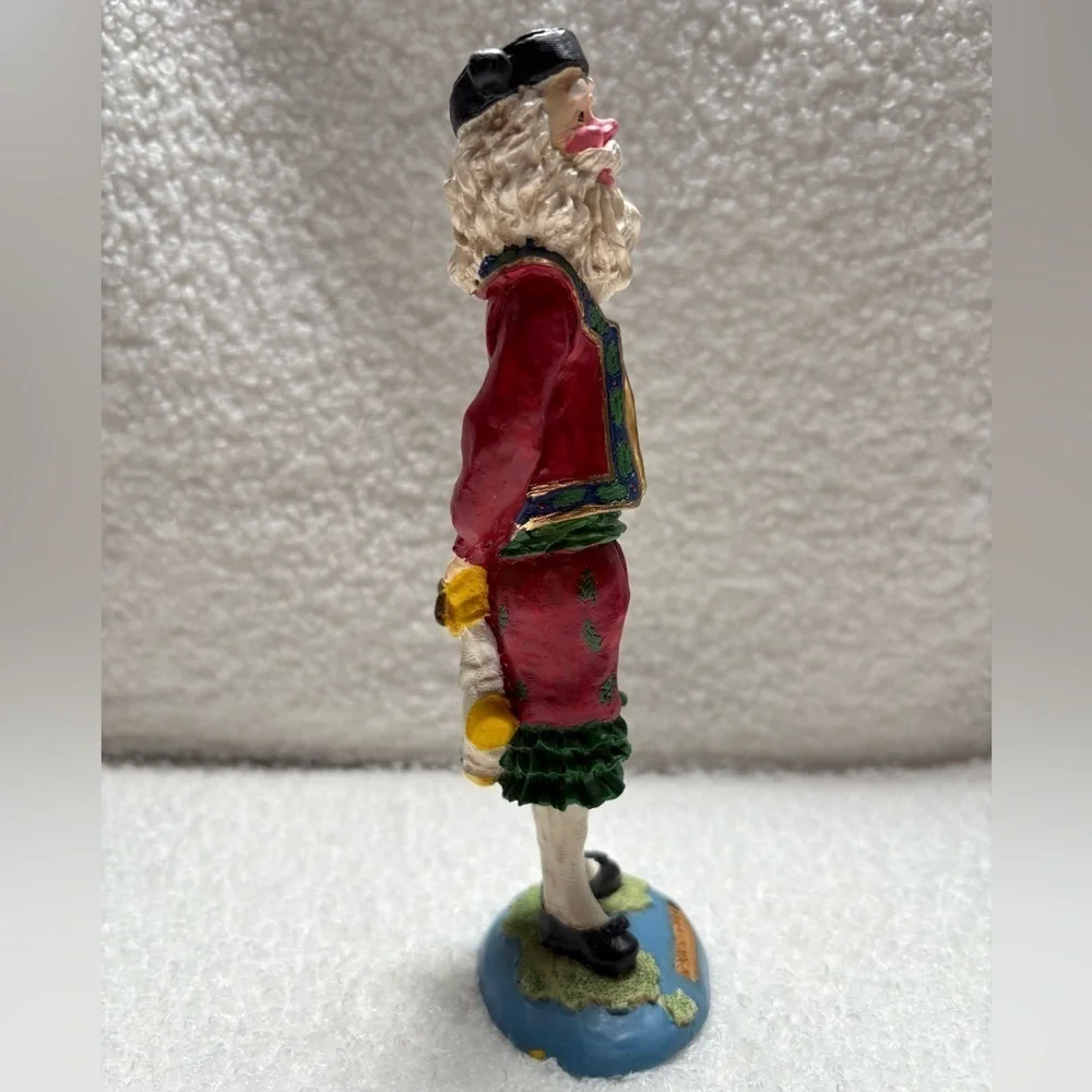 Vintage Pencil Style Resin Spanish Santa Figurine